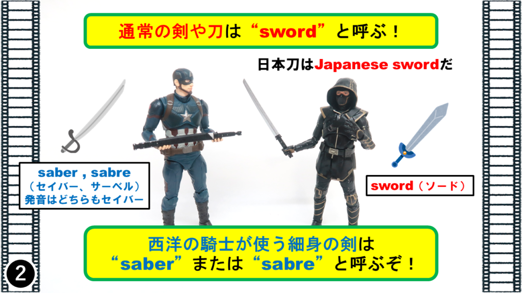 アベンジャーズの４コマ漫画で覚える 剣を表す英語 Sword Saber Blade の違い アメコミ映画の英語解説まとめ