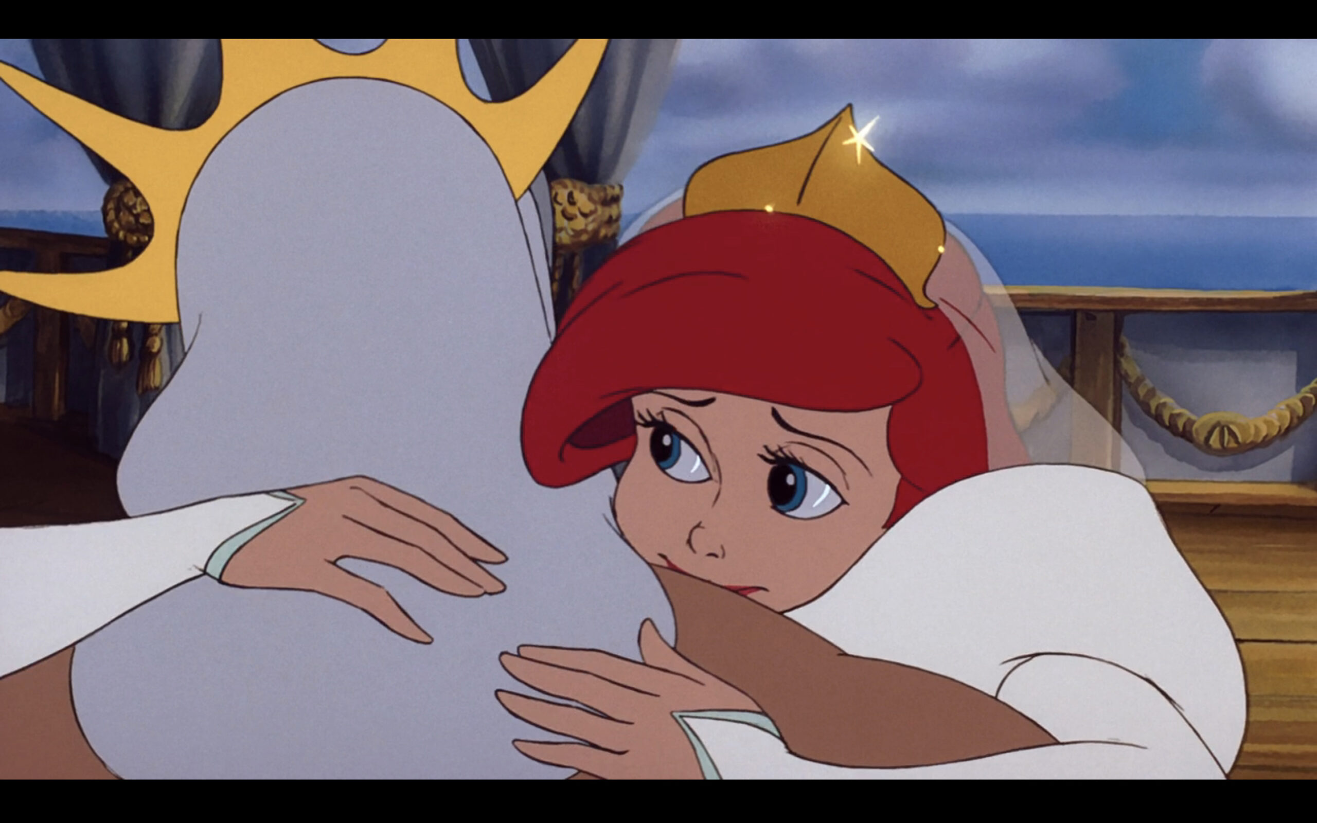 アリエルとトリトン王のセル画 トリトン王｜リトル・マーメイド